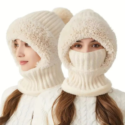 Fluffy Knit 3-in-1 Balaclawva