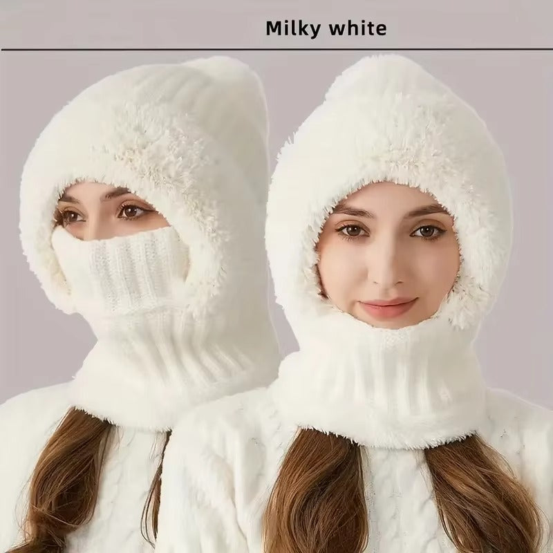 Fluffy Knit 3-in-1 Balaclawva