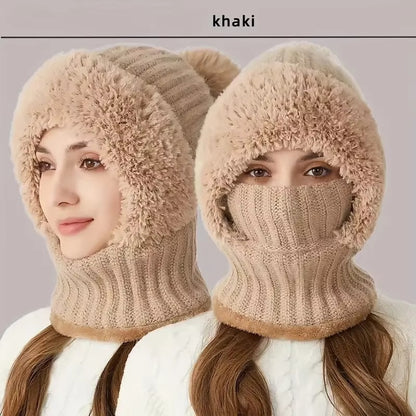 Fluffy Knit 3-in-1 Balaclawva